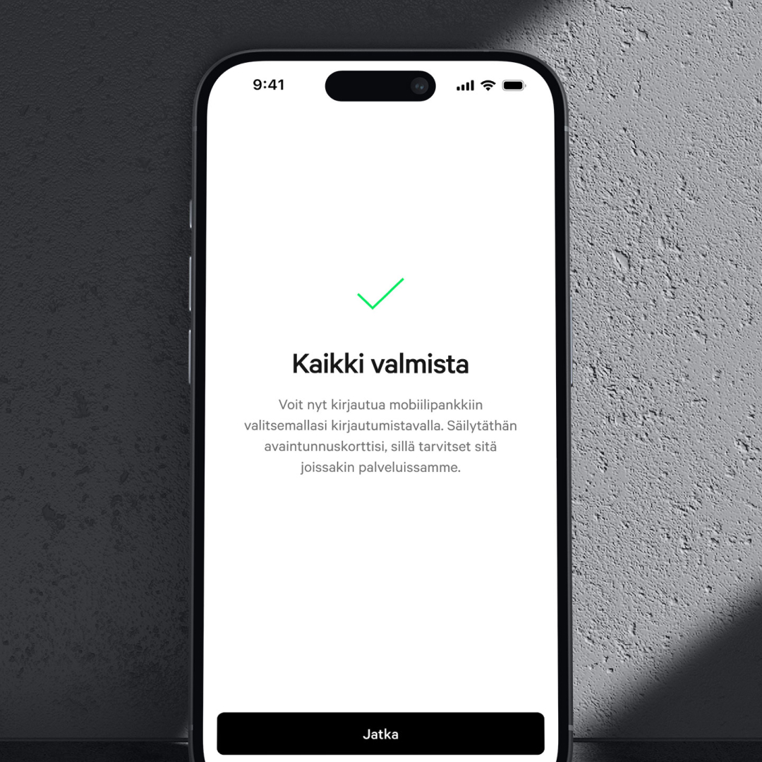 Mobiilipankki on nyt käytössä